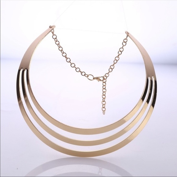 Multi Layer Fashion jewelry choker necklace - Picture 3 of 3